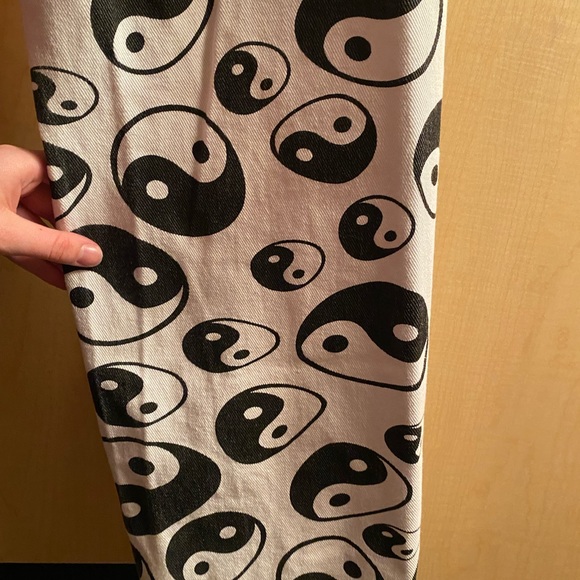 yin-yang print boyfriend jeans - Picture 4 of 4